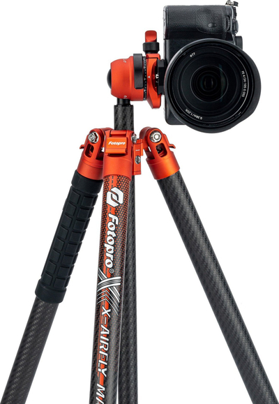 Tripod kamera Fotopro X Airfly Max 65.4, fibër karboni, kokë sferike, i lehtë