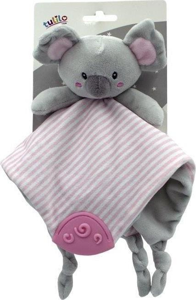 Lodër pellushi Tulilo Miluś Koala, 25 cm, rozë-gri