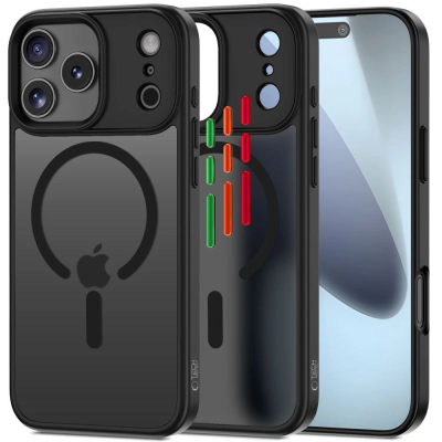 Kuti telefoni Tech-Protect MagMat XT për iPhone 17 Pro Max, MagSafe, 4 pjesë, e zezë mat