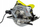Sharrë rrethore Ryobi RCS1600 K, 1600W, teh 190mm, jeshile