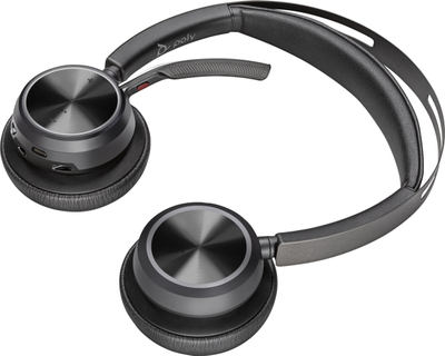 Kufje HP Poly Voyager Focus 2, USB A, me ndalues zhurme, me bazë karikimi, të zeza