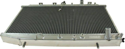 Radiator sportiv TurboWorks Racing Honda Civic 1988-1991, bërthamë 40 mm, alumini, argjendtë