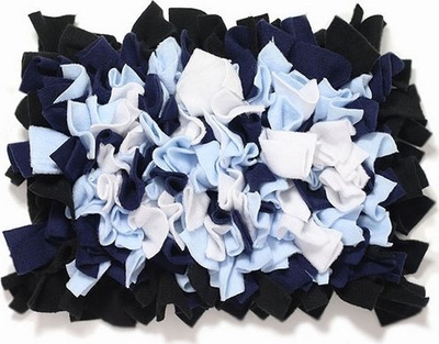 Tapet nuhatës edukativ për qen Mimiko, L, 45x30cm, blu me të bardhë