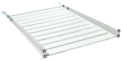 Рафтовска полица Дигитус 19 инчи, 1U, длабочина 650mm, сива RAL 7035