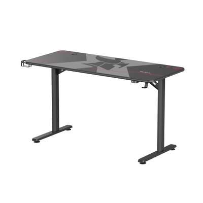 Tavolinë gaming Serioux Aeter RGB, 1200x600x750mm, me LED RGB, e zezë
