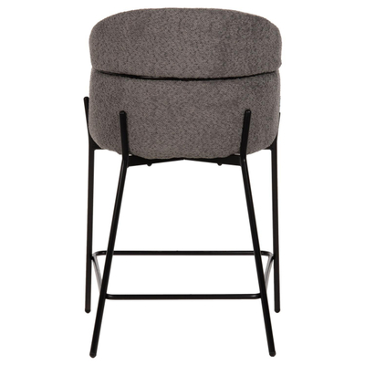 Stol mesatar Wolf 56x56x96Hcm (HM8584.01), gri/ zezë