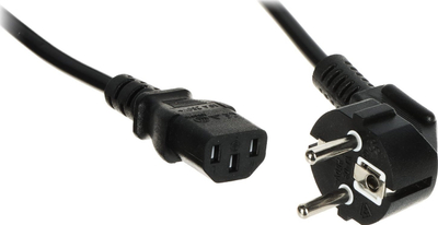 Kabllo energjie POSAC-C13-EUL15, 3x0.75mm², 1.5m, e zezë