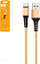 Kabllo USB Denmen 29358, USB A me USB C, 1 m, gold