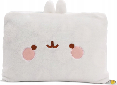Set batanije edhe jastëk NICI Molang, fleece 180x100 cm, 2 në 1, jeshile pastel