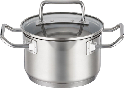 Tigan i lartë Roesle Expertiso, 16cm, çelik inox, me kapak xhami