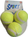 Top tenisi për fushë “Tennis Balls For Lawn Tennis”, set me 3 copa, diametër 6 cm, ngjyrë e verdhë