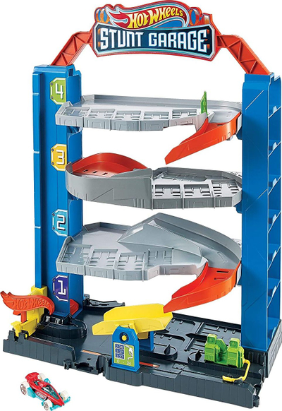 Сет за играње Hot Wheels Garage Parking GNL70, со лифт, со автомобил