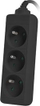 Parashtesë rryme Lanberg PS0-03E-0150-BK, 3 presa, 1.5m, e zezë