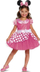 Kostum për kalamaj Smiffys Disney Minnie Mouse Deluxe, fustan, rreth koke, rozë