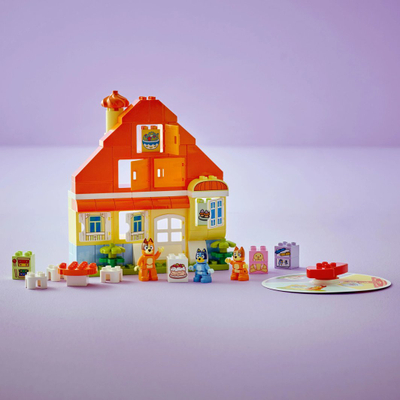 Set ndërtimi LEGO Duplo Bluey Family House 10459, 83 pjesë, lojë memorieje, shumëngjyrësh