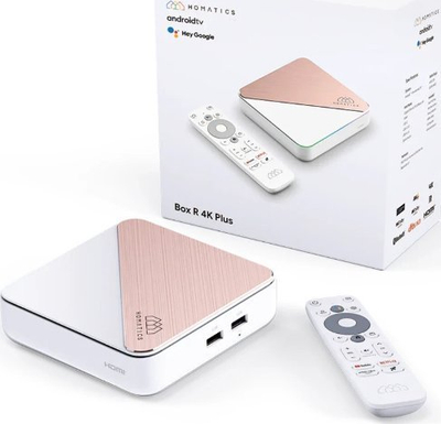 Box TV Android Homatics Box R 4K Plus, 4GB RAM, 32GB, e bardhë