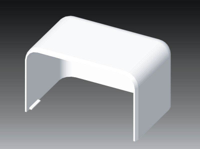 Kapak fundor kabllosh KOPOS 8551_HB, 98x61mm, me distancues, i bardhë