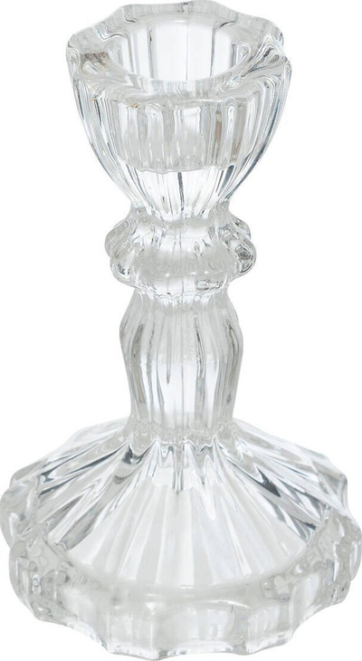 Mbajtëse qirinjësh Feeric Christmas, xhami, 11 cm, transparente