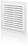 Grilë ventilimi Ventika MWR, 175x175mm, me rrjetë, e bardhë