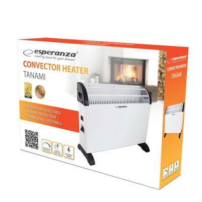 Ngrohës konvektor Esperanza EHH008, 2000W, rregullim temperature, i bardhë