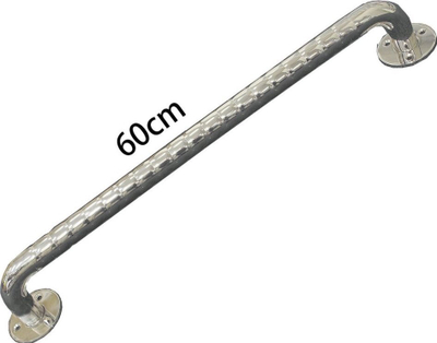 Parmak banjoje SUNDO, çelik inox i valëzuar, 60 cm, ngjyrë argjendi