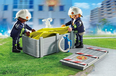 Set lojërash Playmobil 71465 Action Heroes Firefighters, me zjarrfikës, me jastëk ajri