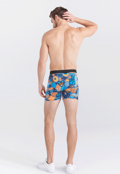 Bokser SAXX Daytripper për burra, Boxer Brief Fly, material sintetik, shumëngjyrësh