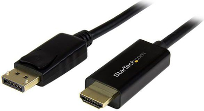 Кабел СтарТек ДисплејПорт во ХДМИ, 3m, 4К 30Hz, црн