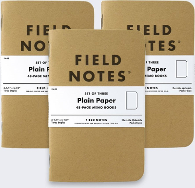 Set fletore Field Notes Kraft 3-Pack, 48 faqe, xhep, kafe