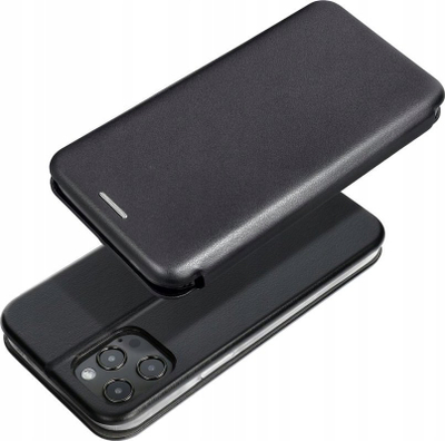 Këllëf libri Futera për Samsung Galaxy A55, me magnet, me xhep kartash, i zi
