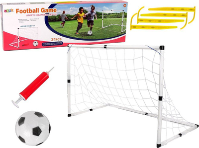 Set futbolli Leantoys, portë e madhe, top dhe pompë