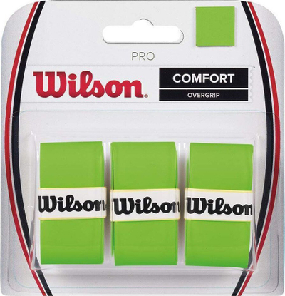 Mbështjellës tenisi Wilson Pro Comfort WRZ470810, set 3 copë, jeshile e çelët
