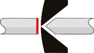 Darë prerëse anësore Knipex 72 11 160, për plastikë, çelik vanadium, e zezë