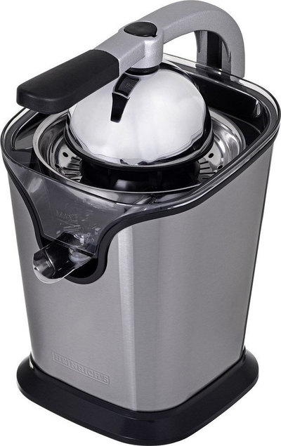 Shtrydhëse agrumesh elektrike Heinrich's HZP 8692, 100W, trup çelik inox, ngjyrë argjendi