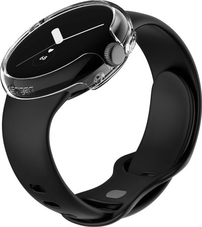 Mbrojtëse ore Spigen Thin Fit për Google Pixel Watch 2/1, kapak klip, transparente, e tejdukshme