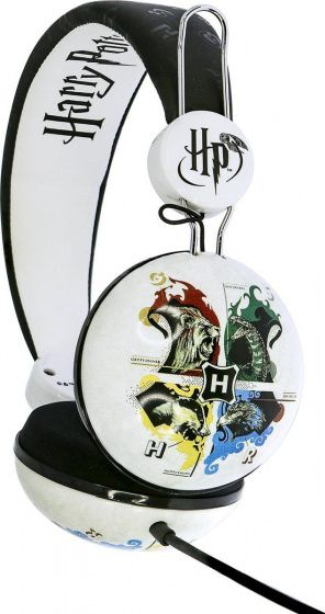 Kufje OTL Harry Potter Hogwarts Crest, stereo, 3.5mm, të zeza