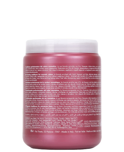 Balsam për flokë të ngjyrosura Inebrya Oro & Diamante, 500 ml