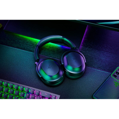 Kufje Razer Barracuda Pro wireless me anulim zhurme, të zeza