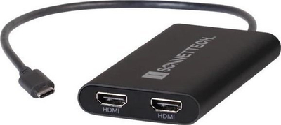 Adapter HDMI Sonnet Thunderbolt Dual 4K, 2x HDMI, 8K, gri