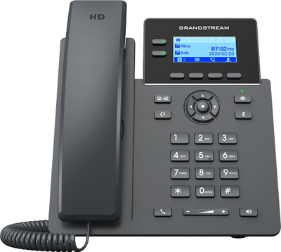 Telefoni IP GrandStream GRP2602W, Wi-Fi, konferenca 5 pjesëmarrës, i zi