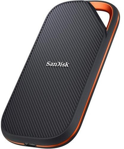 SSD portabël SanDisk Extreme Pro, 4TB, USB Type-C USB4, i zi portokalli