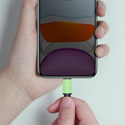 Kabllo Usams USB-A - microUSB (69871-uu), 1 m, e gjelbër