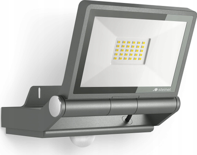 Prozhektor LED Steinel XLED PRO ONE S, me sensor lëvizjeje, dritë e ngrohtë, gri