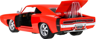 Makina me pult Rastar Dodge Charger 1970, me drita, bagazh që hapet, e zezë