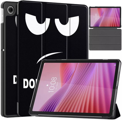 Etui tablet 4kom.pl Graphic për Lenovo Tab 10.1 2025, me kapak, i zi