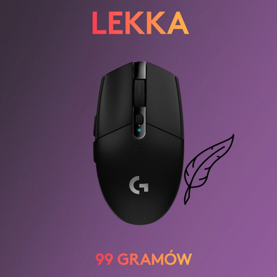 Mayc Logitech G305 LIGHTSPEED, Gaming, RF Wireless, црно