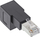 Adapter rrjeti InLine Patch Cord Cat.6A, RJ45 mashkull femër, kënd 90°