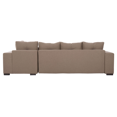 Divan këndor Trendston HM3302.03R, me hapësirë depozitimi, shndërrohet në krevat, bezhë