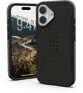 Kapak telefoni Urban Armor Gear Civilian, MagSafe, për iPhone 17, 6.3\", i zi
