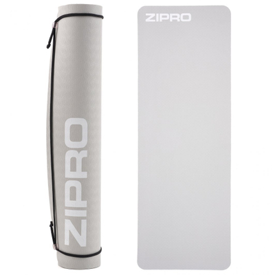 Shtresë për yoga Zipro, 173×61×0.4cm, e hirtë